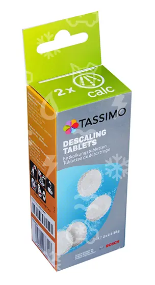 tablety odvápňovací pro kávovary BOSCH TASSIMO, TCZ6004, 4 tablety 18g = 2 cykly